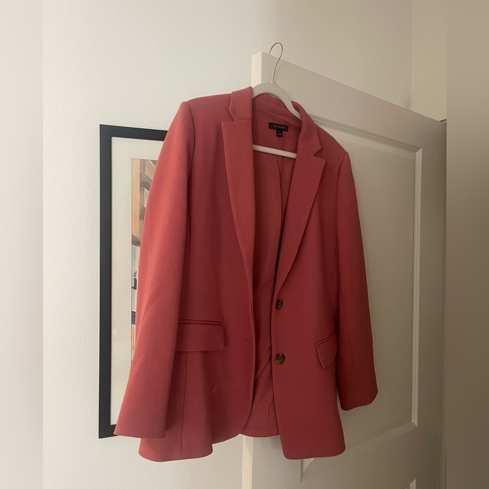 Ann Taylor pink blazer size 14